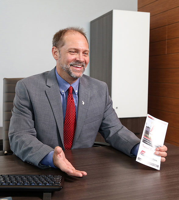 An employee of First Metro Bank