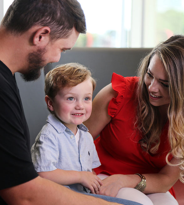 A young family in a First Metro Bank location