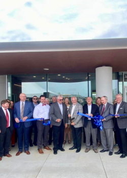 Ribbon cutting at Athens branch